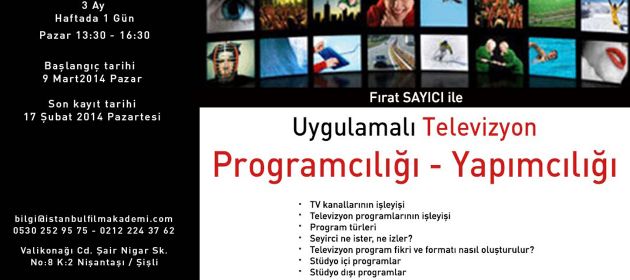 Uygulamalı Televizyon Programcılığı ve Yapımcılığı!