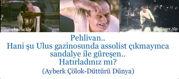 Taner Alp'den Sine-Karakter; "Pehlivan"...
