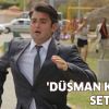 'Düşman kardeşler' setinde kaza